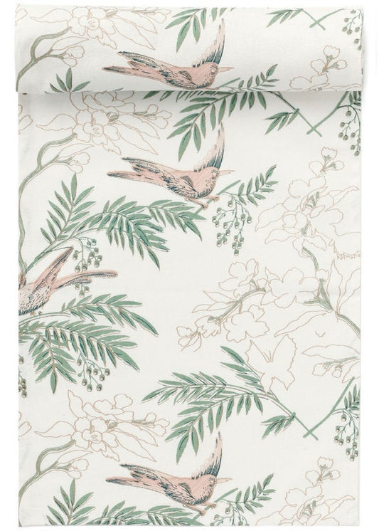 Bird and Leaf Table Runner