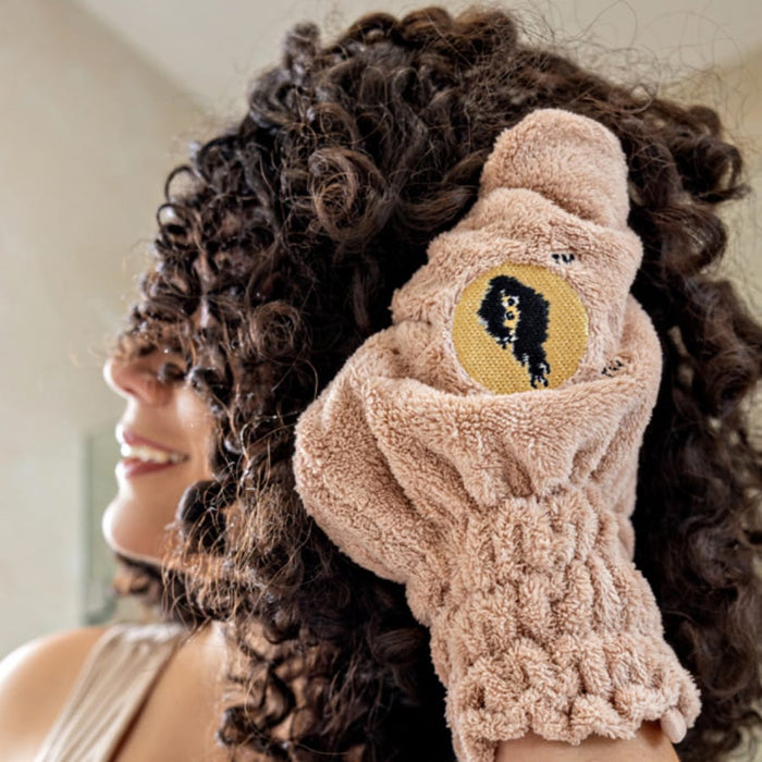 Bounce Curl Hair Drying Mittens