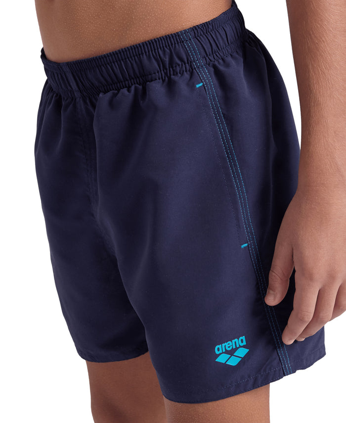 BOYS' BEACH BOXER SOLID - NAVY BLUE