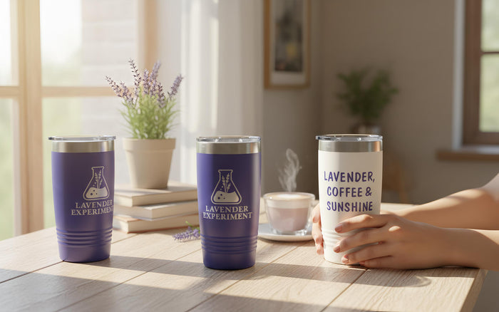 Branded Engraved Coffee Tumbler 20oz