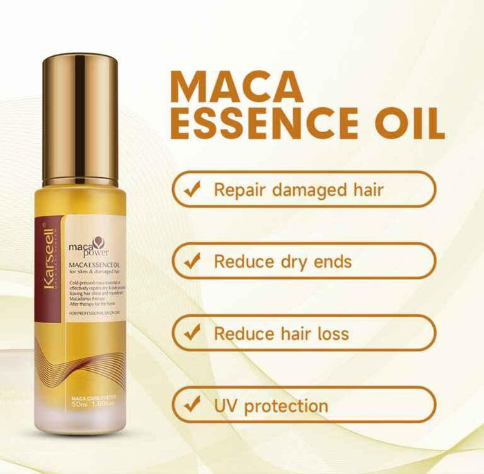 Buy Karseell Maca Hair Oil - Smooth & Shine - Hair Oil - Karseell -- United Arab Emirates -- Pinky Cosmetics