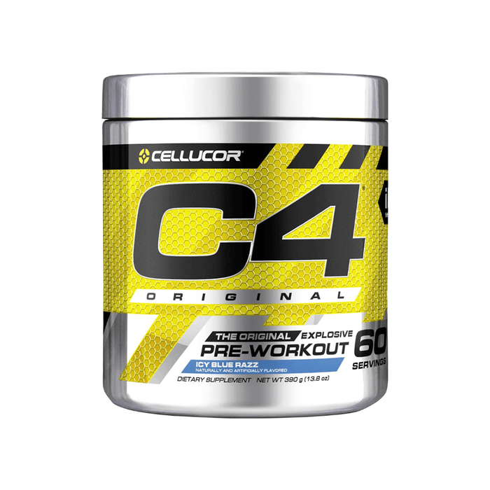 C4 Original Pre Workout Powder Icy Blue Razz Flavor – 50 Servings - Beauty Tribe