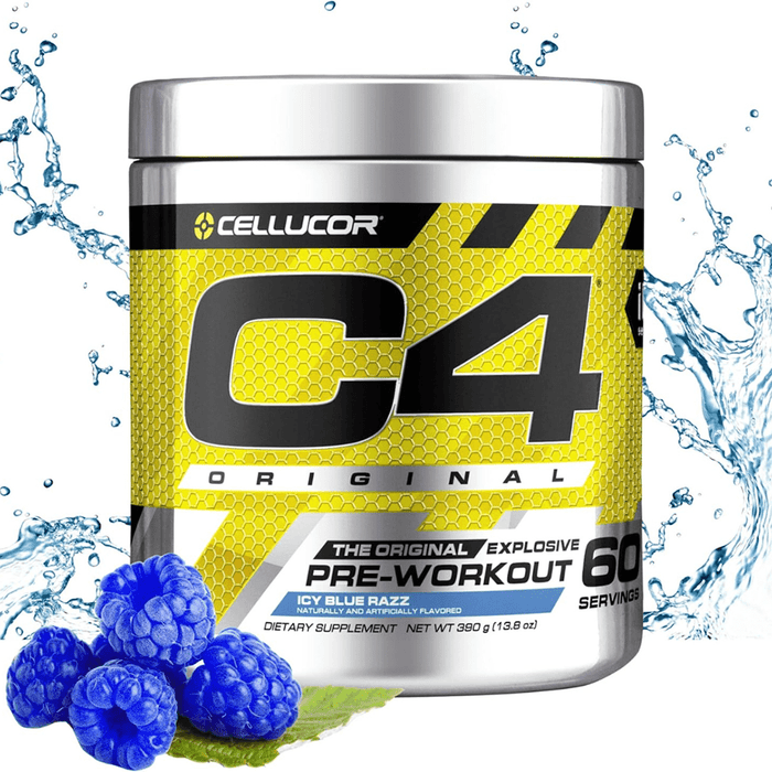 C4 Original Pre Workout Powder Icy Blue Razz Flavor – 50 Servings - Beauty Tribe