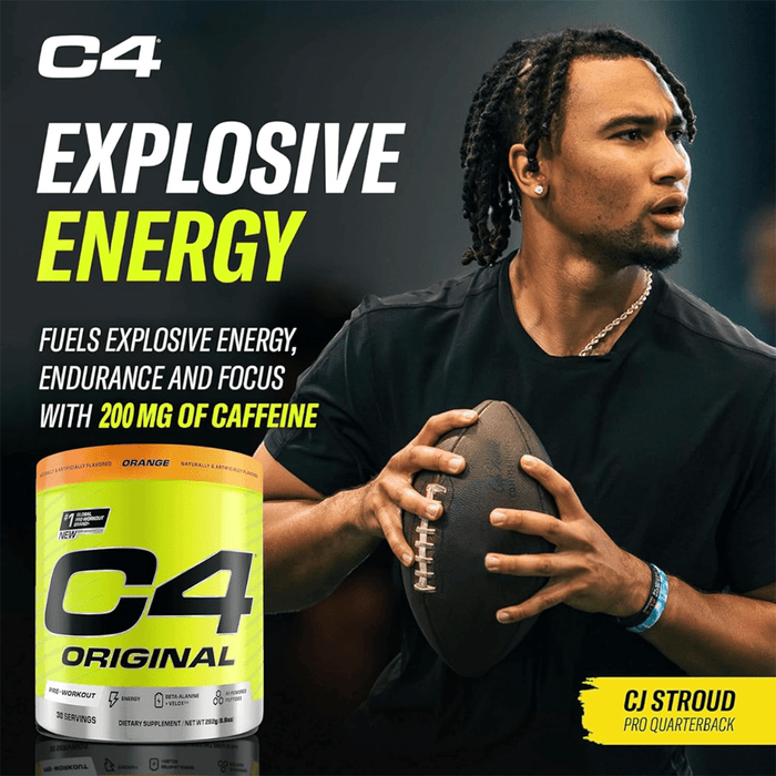 C4 Original Pre Workout Powder Orange Burst Flavor – 30 Servings - Beauty Tribe
