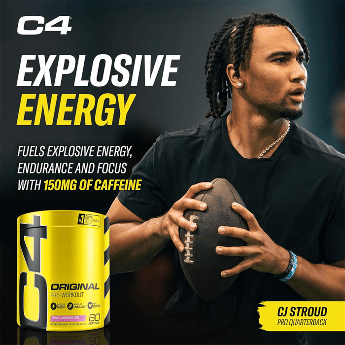 C4 Original Pre Workout Powder Pink Lemonade Flavor – 50 Servings - Beauty Tribe