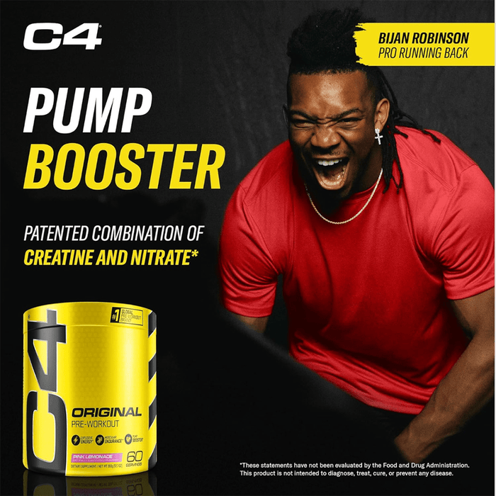 C4 Original Pre Workout Powder Pink Lemonade Flavor – 50 Servings - Beauty Tribe