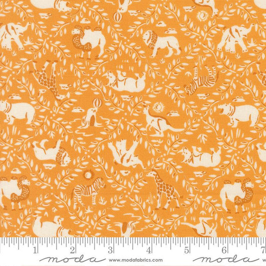 Canary- Animal Park Fun Animals- Fat Quarter