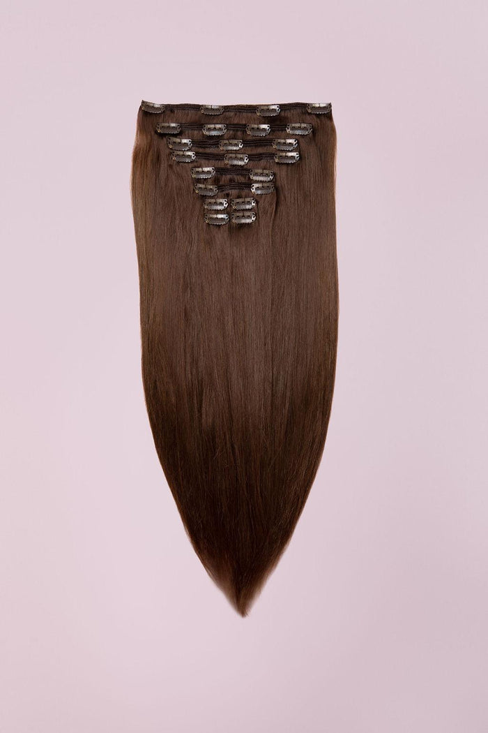 Caramel Brown (4) 20" 220g - Clip-Ins