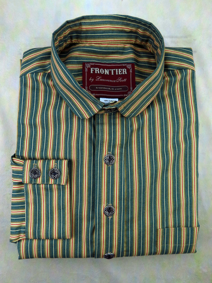 Carpenter Stripe Green Men's Dakota Shirt