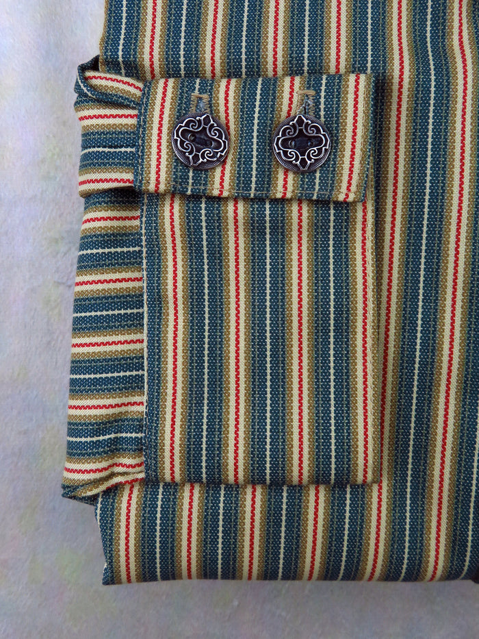 Carpenter Stripe Green Men's Dakota Shirt