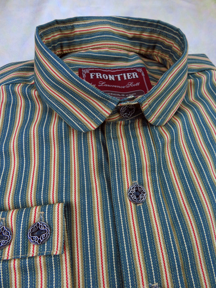 Carpenter Stripe Green Men's Dakota Shirt