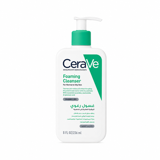 Cerave Foaming Cleanser for Normal to Oily Skin with Hyaluronic Acid