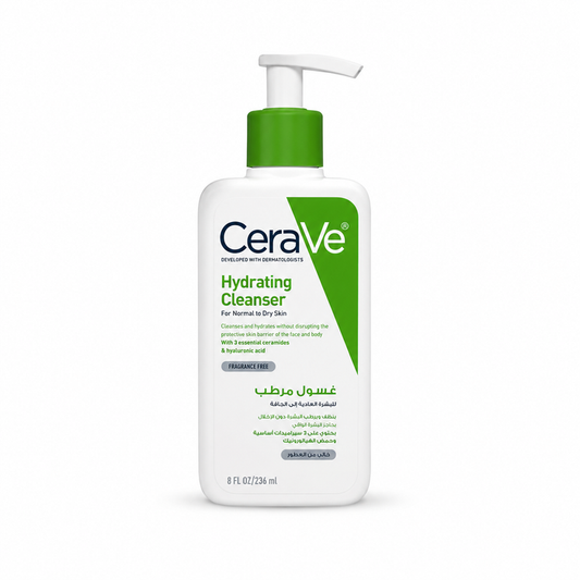 Cerave Hydrating Cleanser for Normal to Dry Skin with Hyaluronic Acid