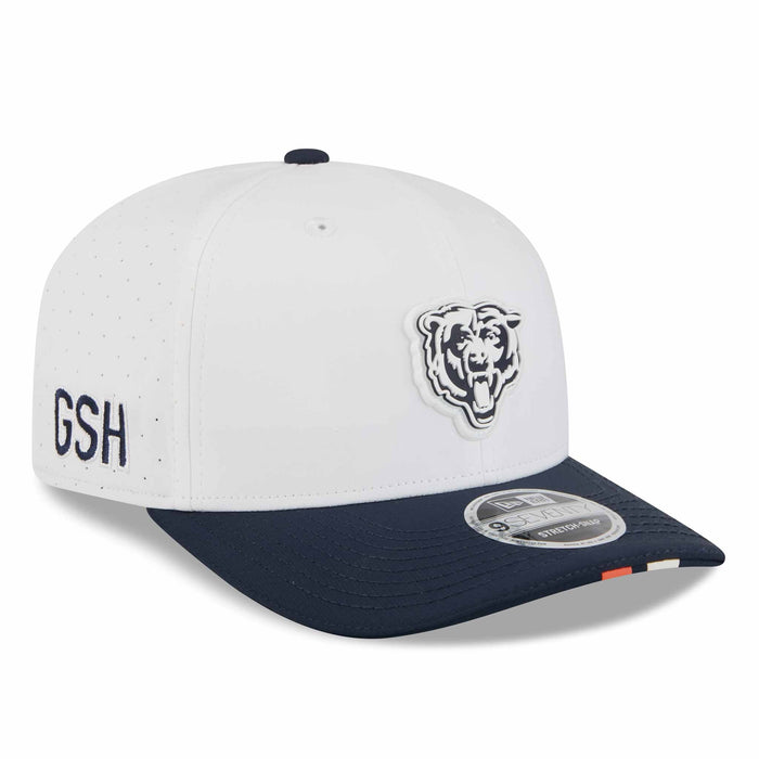 Chicago Bears New Era Training Camp White Bears Head 9SEVENTY Stretch Snap Adjustable Cap