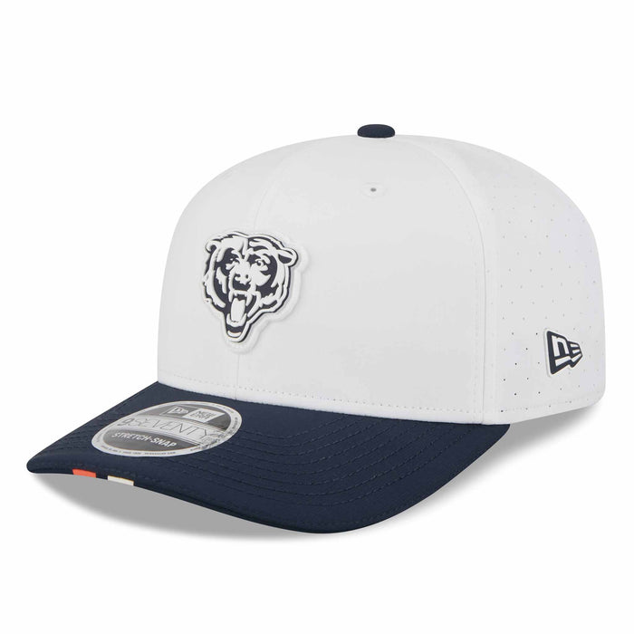 Chicago Bears New Era Training Camp White Bears Head 9SEVENTY Stretch Snap Adjustable Cap