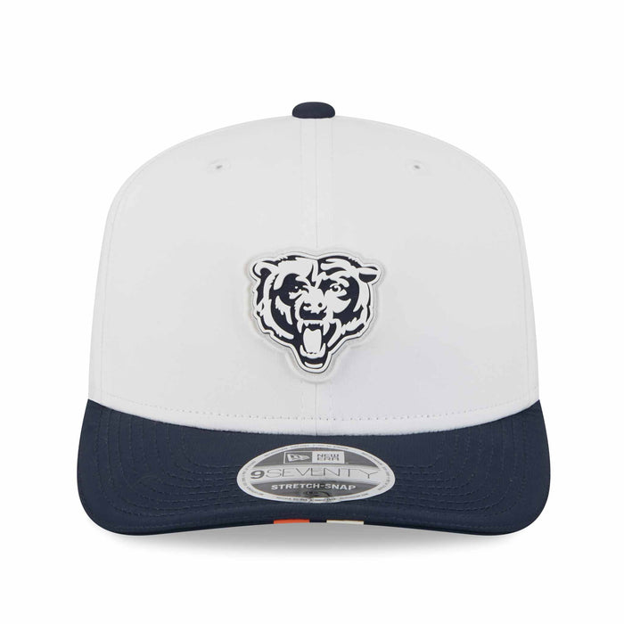 Chicago Bears New Era Training Camp White Bears Head 9SEVENTY Stretch Snap Adjustable Cap