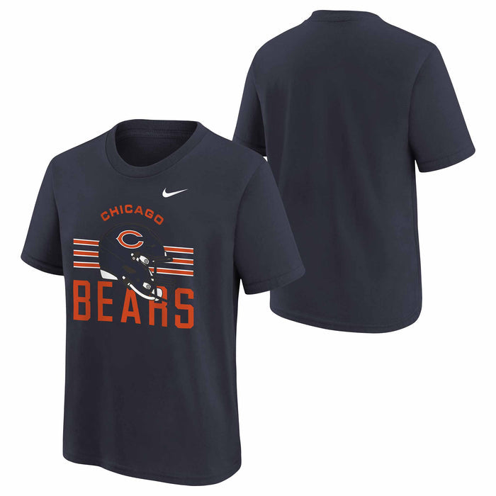 Chicago Bears Youth Nike Velocity Helmet Short Sleeve T Shirt