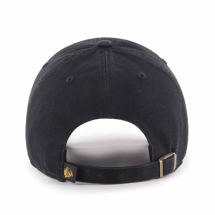 Chicago Blackhawks Black Axis Clean Up Adjustable Cap