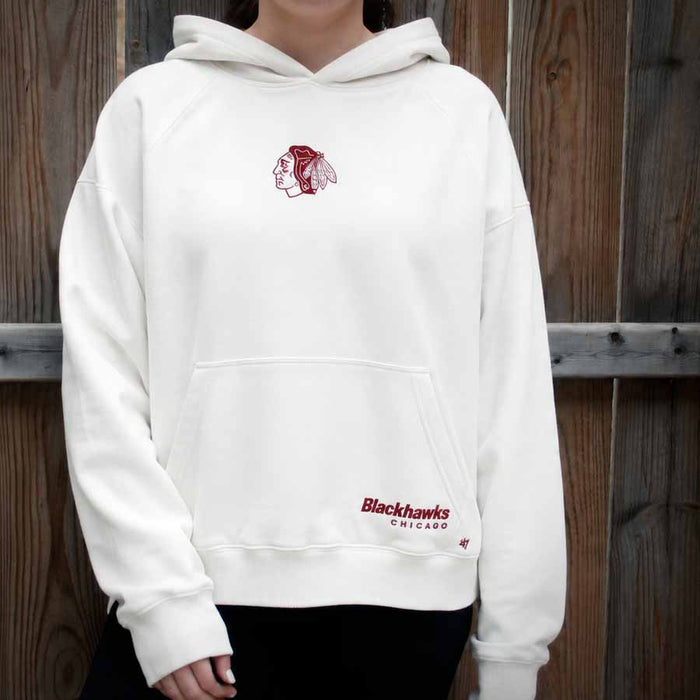 Chicago Blackhawks Women's 47 Brand Sandstone Sue Foundation Hooded Sweatshirt