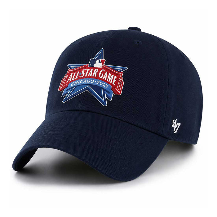 Chicago Cubs 47 Brand 2027 All Star Game Logo Navy Clean Up Adjustable Cap