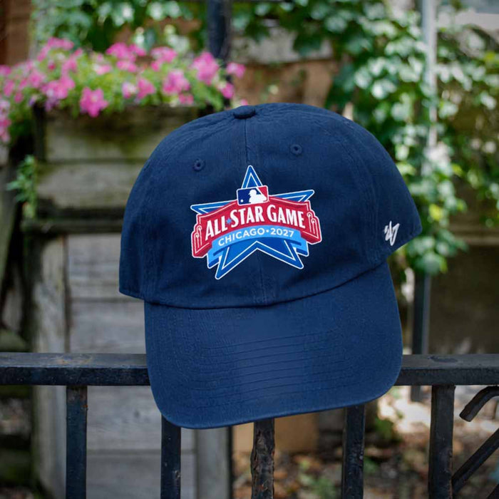 Chicago Cubs 47 Brand 2027 All Star Game Logo Navy Clean Up Adjustable Cap