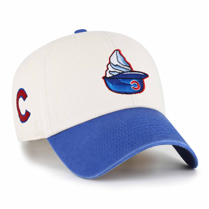 Chicago Cubs 47 Brand Natural Single Swirl Clean Up Adjustable Cap