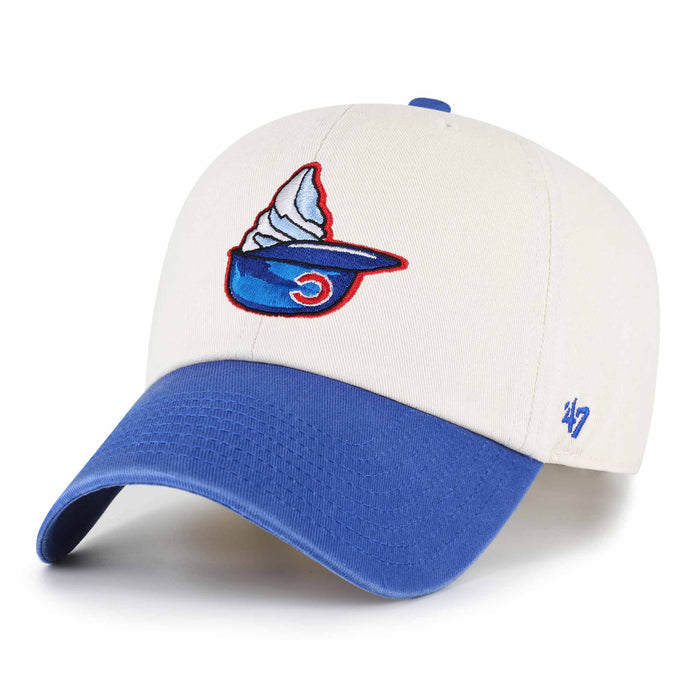 Chicago Cubs 47 Brand Natural Single Swirl Clean Up Adjustable Cap