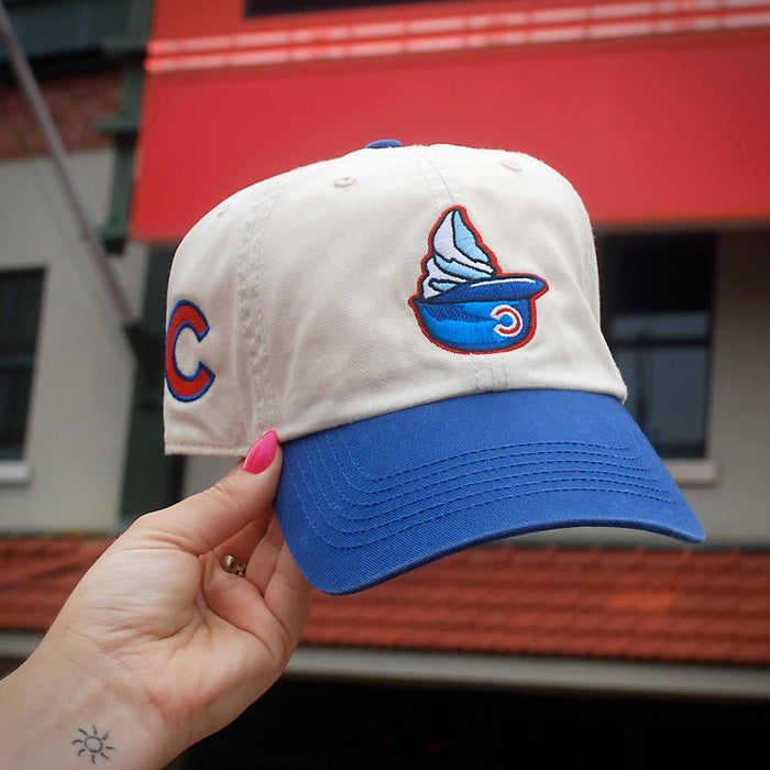 Chicago Cubs 47 Brand Natural Single Swirl Clean Up Adjustable Cap