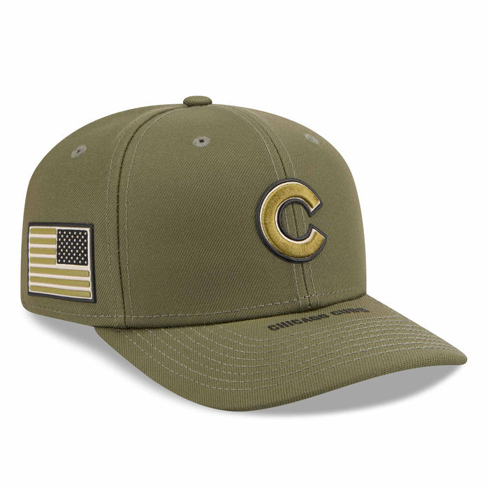 Chicago Cubs New Era 2026 Armed Forces Day 9SEVENTY Stretch Fit Adjustable Cap