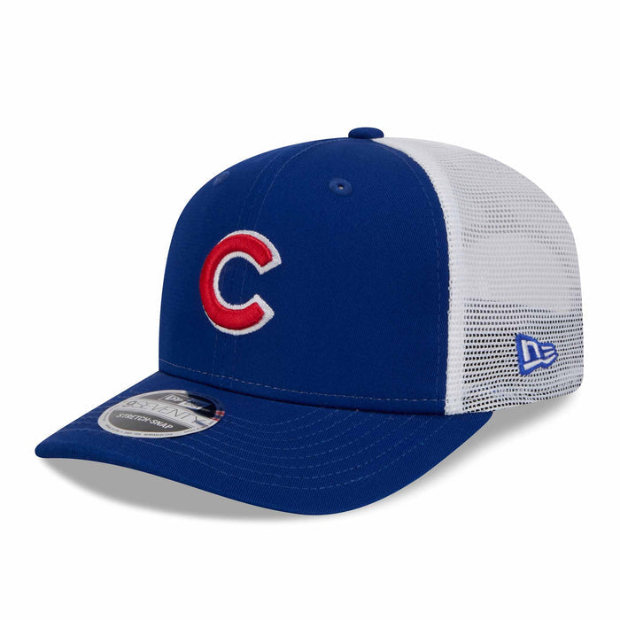 Chicago Cubs New Era Franchise 9SEVENTY Trucker Stretch Snap Adjustable Cap