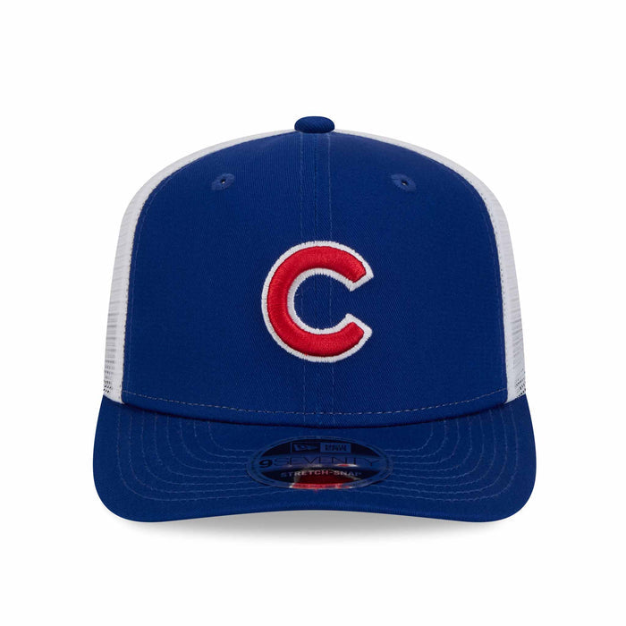 Chicago Cubs New Era Franchise 9SEVENTY Trucker Stretch Snap Adjustable Cap