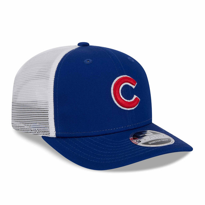 Chicago Cubs New Era Franchise 9SEVENTY Trucker Stretch Snap Adjustable Cap