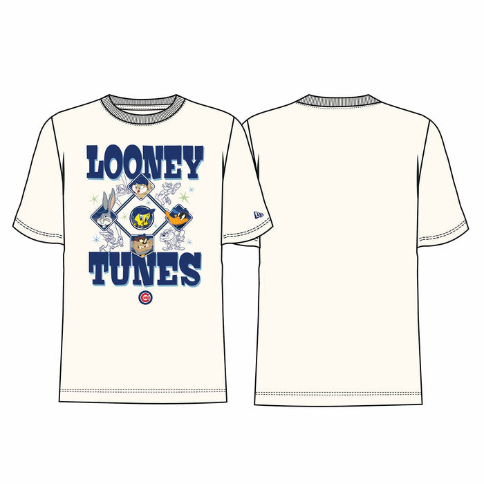 Chicago Cubs New Era Looney Tunes Short Sleeve Tee Shirt