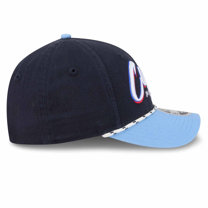 Chicago Cubs New Era Team Loyal Rope 9FORTY Snapback Adjustable Cap