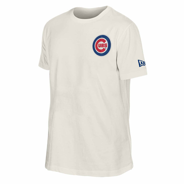 Chicago Cubs New Era World Famous Two Sided Screened Hot Dog T Shirt