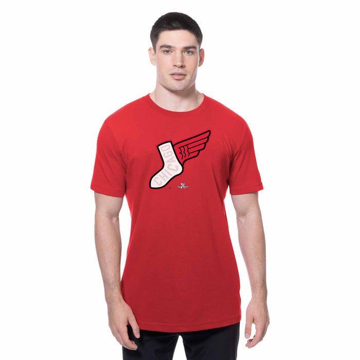 Chicago White Sox New Era 2025 City Connect Winged Sock Logo T-Shirt