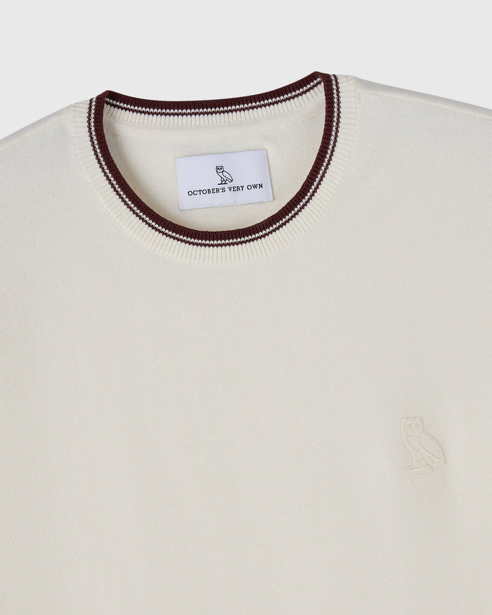 Classic Owl Sweater Tee - Cream