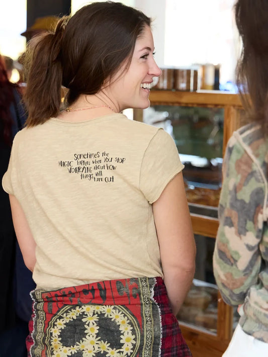 Cotton Coffee Shop Tee - Magic Happens-view 1