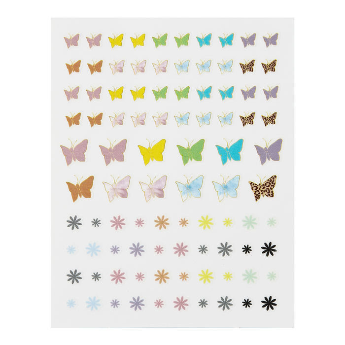 Come Fly With Me decal sheet: colorful butterflies and small flowers