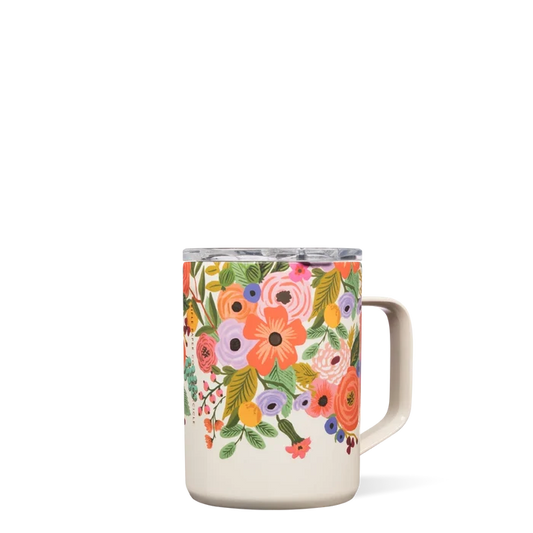 Corkcicle - Rifle Paper Mug Cream Garden Party