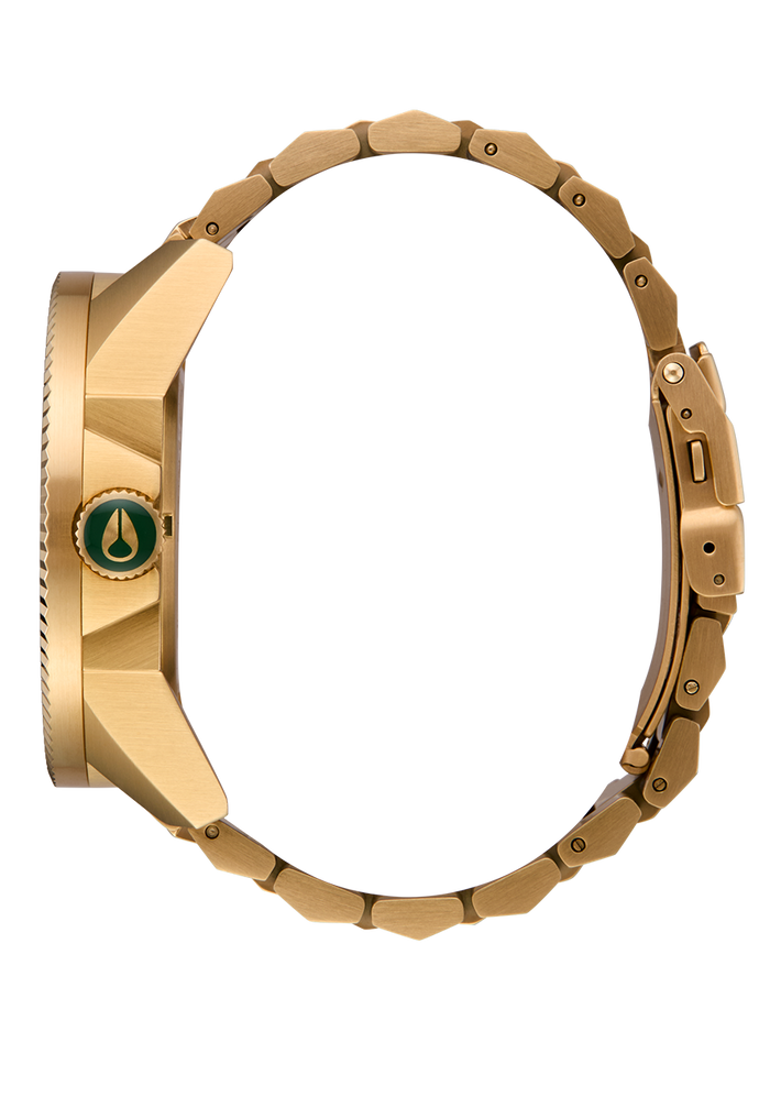 Corporal Stainless Steel - All Gold / Green Sunray
