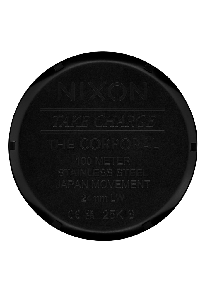 Corporal Stainless Steel - Black / White / Black