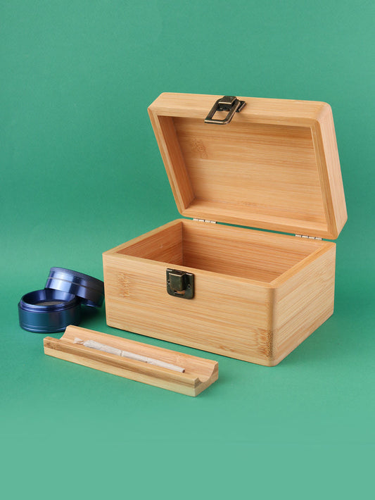 Cosmic Bamboo Stash Box | Cosmic Floral-Image 1