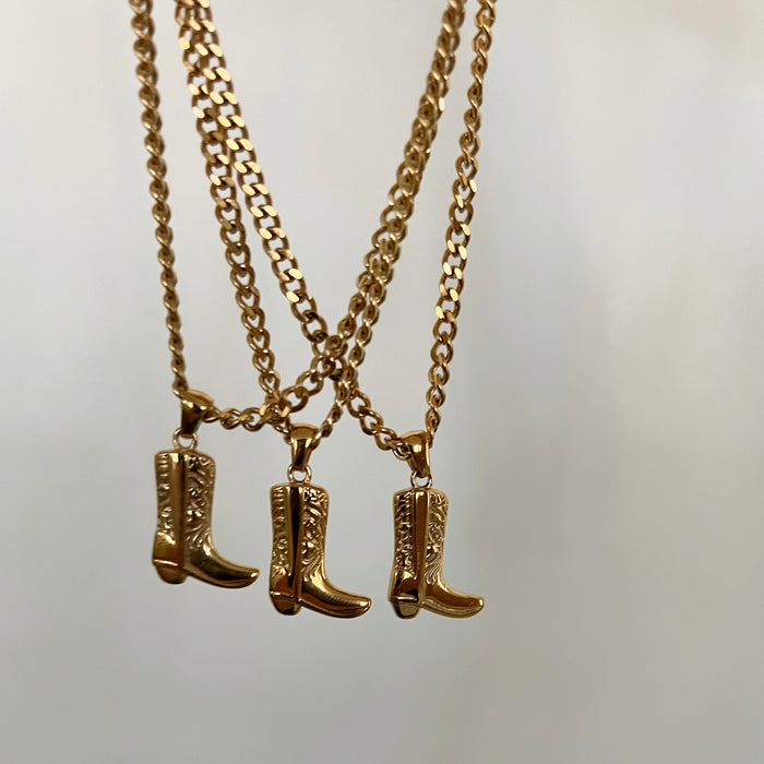 COWGIRL BOOT NECKLACE