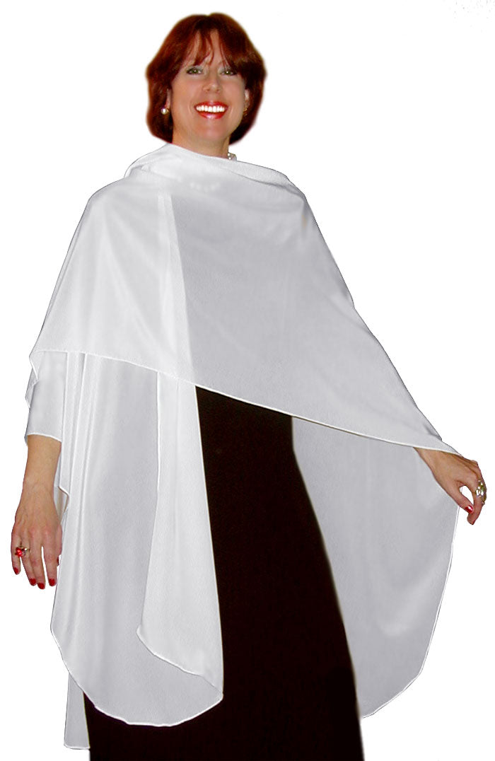 Crepe De Chine Silk Poncho