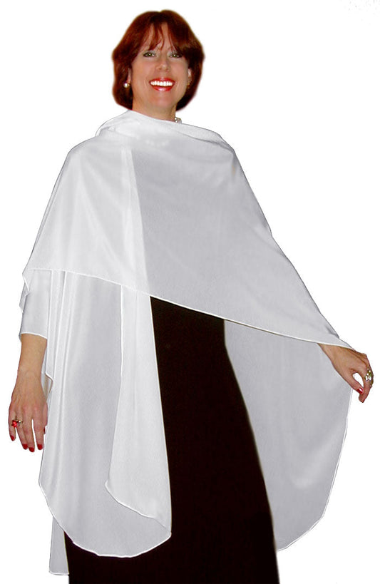 Crepe De Chine Silk Poncho