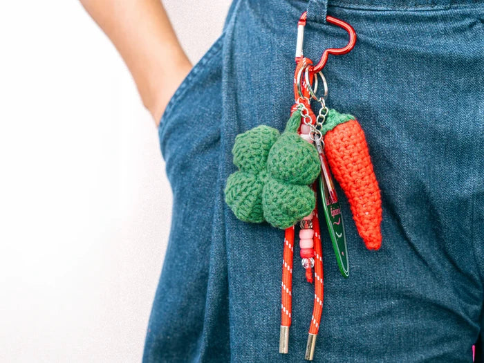 La Petite Epicerie - Crochet DIY Kit - Bag Charm - Lucky Pepper - Lifestyle Cut 1