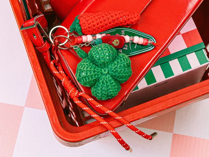 La Petite Epicerie - Crochet DIY Kit - Bag Charm - Lucky Pepper - Lifestyle Cut 2
