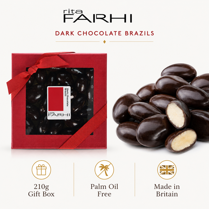 Dark Chocolate Coated Brazil Nuts, Palm Oil Free, 210g