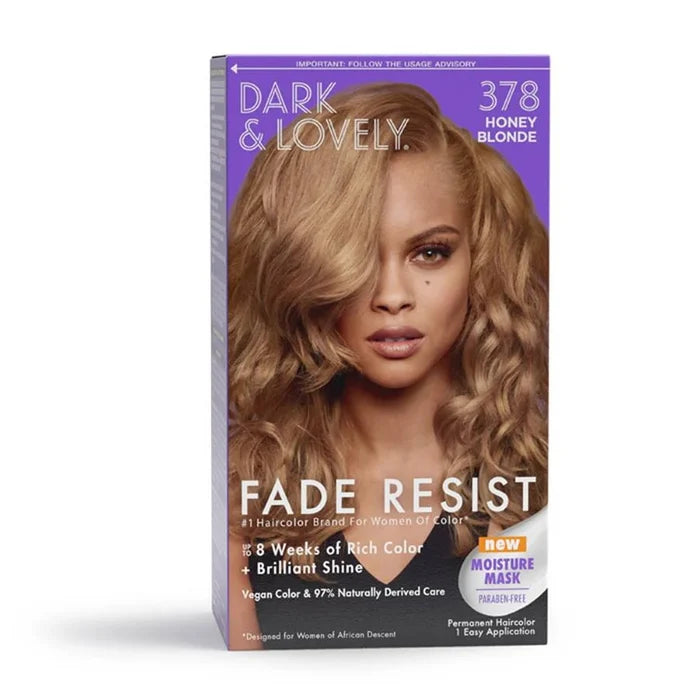 Dark & Lovely Fade Resist Permanent Jet Black Hair Color 371